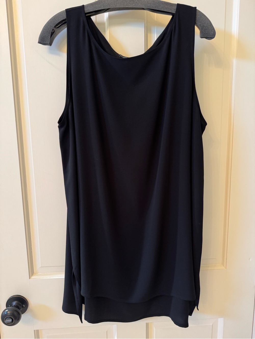 Eileen Fisher long Black SilkTank